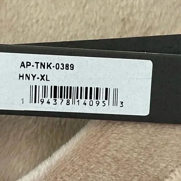 Skims Velour Crew Neck Tank Sienna Brown Crop  Boxy Sleeveless SZ  XL #1471 - Picture 2 of 12